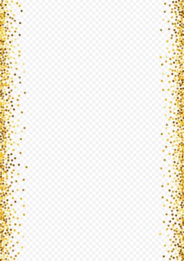 Altın Parıltı İzole Şeffaf Arkaplan. 