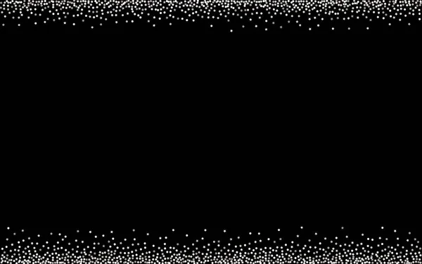 Confettis blanc isolé fond noir. Papier — Image vectorielle