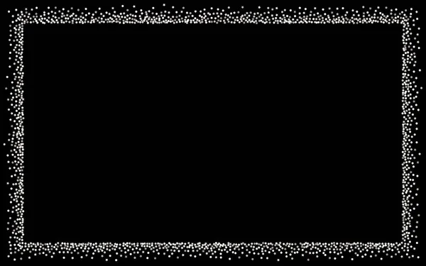 Blanc Sparkle isolé fond noir. Vecteur — Image vectorielle