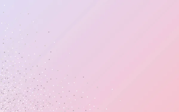 ホワイトポルカベクトルピンクの背景。モダンラウンド — ストックベクタ