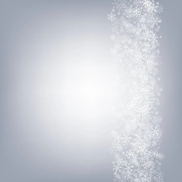 Άσπρο χιόνι διάνυσμα γκρι φόντο. Περίληψη — Διανυσματικό Αρχείο