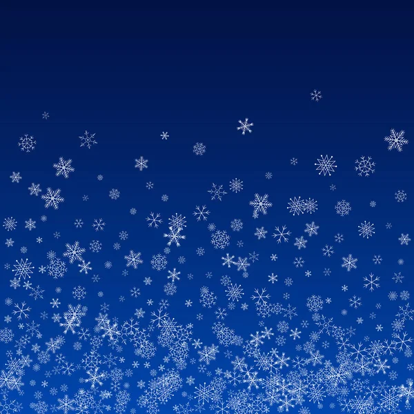 Graue Schneeflocke Vector Blue Hintergrund. Urlaub — Stockvektor