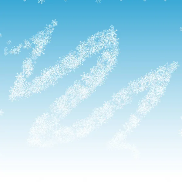 Floco de neve prateado Vector fundo azul. Fantasia — Vetor de Stock