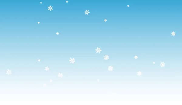 White Snow Panoramic Vector Blue Background. — Stock Vector