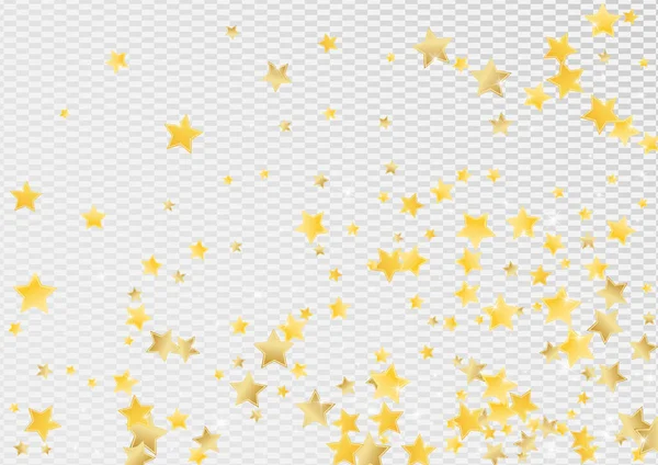 Or Festive Stars vecteur fond transparent. — Image vectorielle