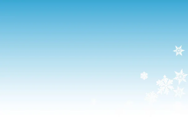 White Snow Panoramic Vector Blauer Hintergrund. — Stockvektor