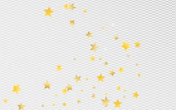 Golden Cosmos Stars Vector Transparent — Image vectorielle