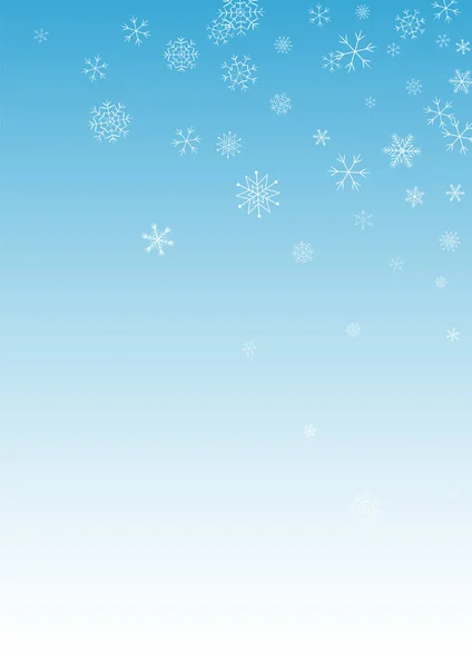 White Snow Vector Blue Background Різдво — стоковий вектор