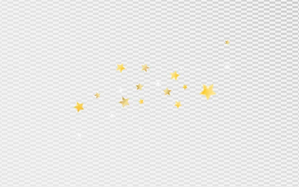 Golden Falling Stars Vector Transparent — Image vectorielle