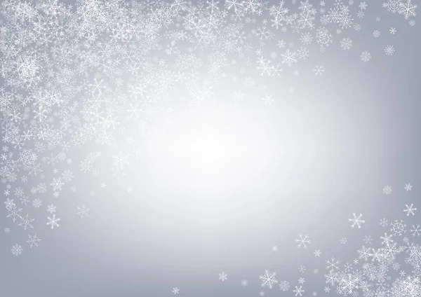 White Snow Vector grauen Hintergrund. Urlaub — Stockvektor