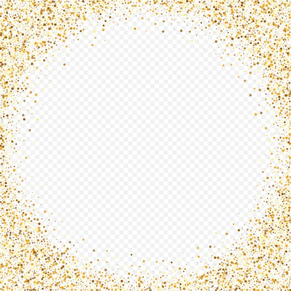 Gold Shine Isolated Transparent Background. — Stock Vector