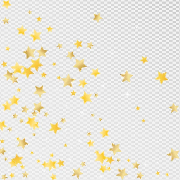 Прозрачный фон вектора жёлтых блестящих звёзд. — стоковый вектор