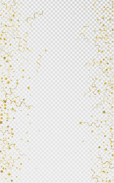 Golden Star Decoration Vector Transparent — Stock Vector