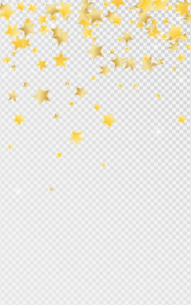 Gold Twinkle Stars Vector Transparenter Hintergrund. — Stockvektor