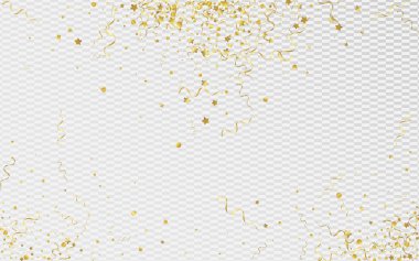 Sarı Sarmal Kutlama Vektörü Şeffaf 