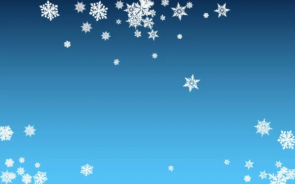 Gris nieve panorámica Vector fondo azul. — Vector de stock