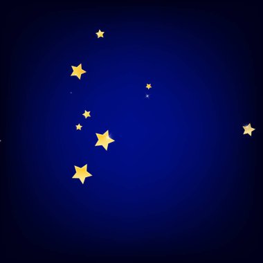 Sarı Düşen Yıldızlar Vektör Mavi Arkaplan. 