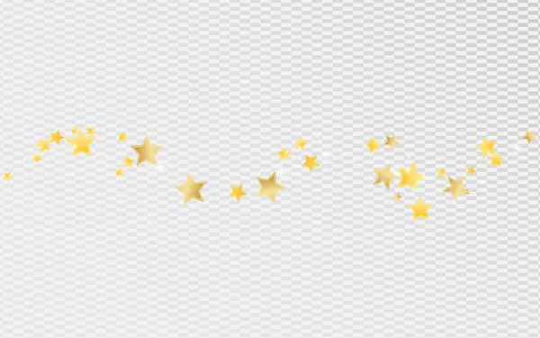 Amarelo Xmas Estrelas Vetor Transparente Fundo. —  Vetores de Stock