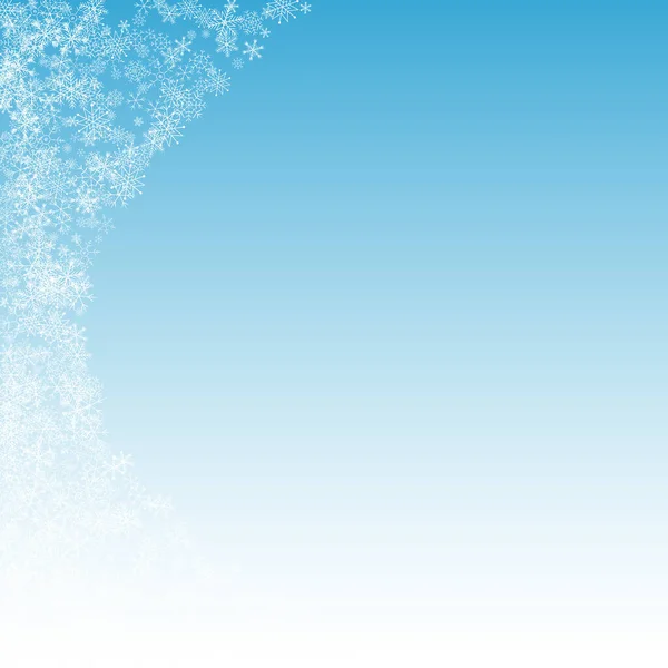 Срібний сніговий вектор Синій фон. Фантазія — стоковий вектор
