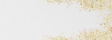 Sarı Yıldız Eğlence Vektörü Panoramik Şeffaf 