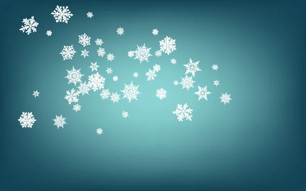 Floco de neve cinza Panoramic Vector Fundo Azul. —  Vetores de Stock