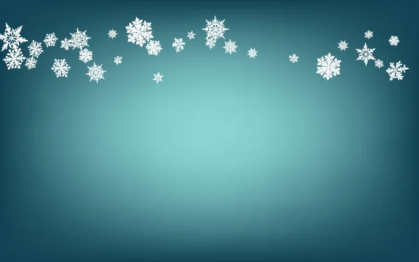White Snow Panoramic Vector Blue Hintergrund. Himmel — Stockvektor