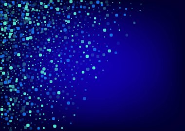 Mavi Konfeti Kutlaması Mavi Vektör Arkaplanı. 