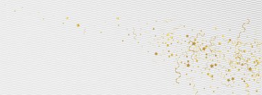 Altın Kurdele Noel Vektörü Panoramik 