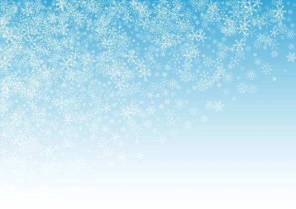 Γκρι Διάνυσμα χιονιού μπλε φόντο. Νέα χιονοπτώσεις — Διανυσματικό Αρχείο