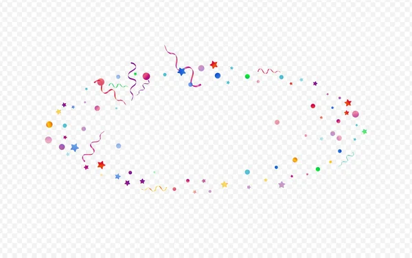 Confetti colorido Vetor brilhante Panorâmica — Vetor de Stock