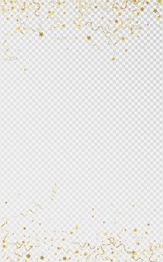 Altın Spiral Kutlama Vektörü Şeffaf 