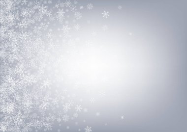 Gri Kar Vektörü Gri Arkaplan. Sihirli Kar yağışıweather condition 