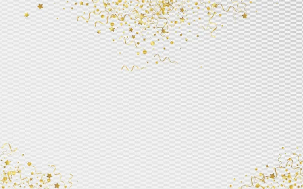 Sarı Kurdele Soyut Vektörü Şeffaf 