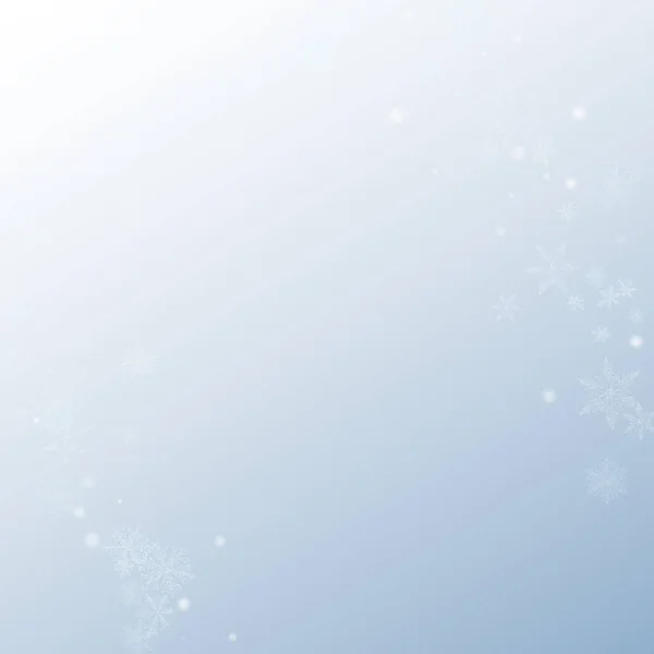 Blanco nevada Vector gris fondo. magia nieve — Vector de stock