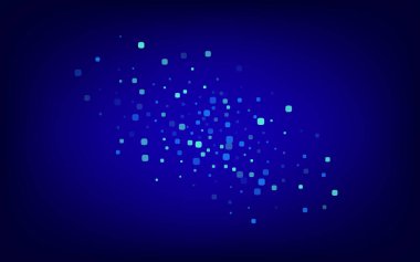 Mavi Hücre Efekti Mavi Vektör Arkaplanı. Karnaval 