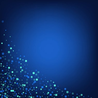 Mavi Parçacık Efekti Mavi Vektör Arkaplanı. 