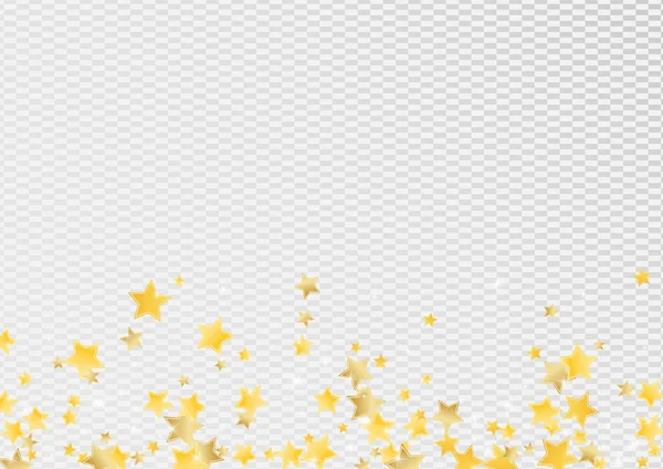 Golden Glamour Stars Vector Transparent — Image vectorielle