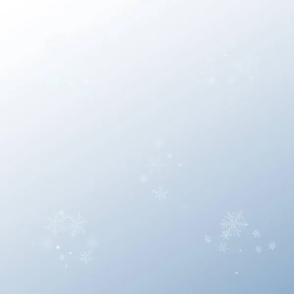 Graue Schneeflocke Vektor grauen Hintergrund. Weihnachten — Stockvektor