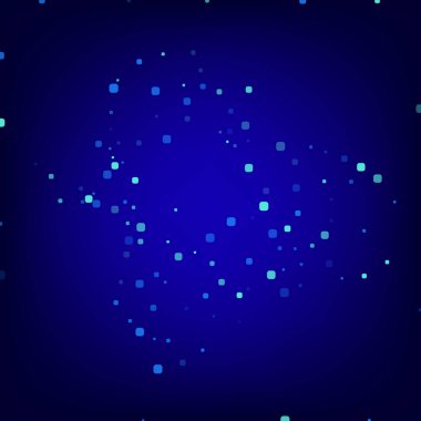 Mavi Konfeti Mavi Vektör Arkaplanını Kutla. 