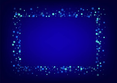 Turkuaz Parçacık Düşen Mavi Vektör 