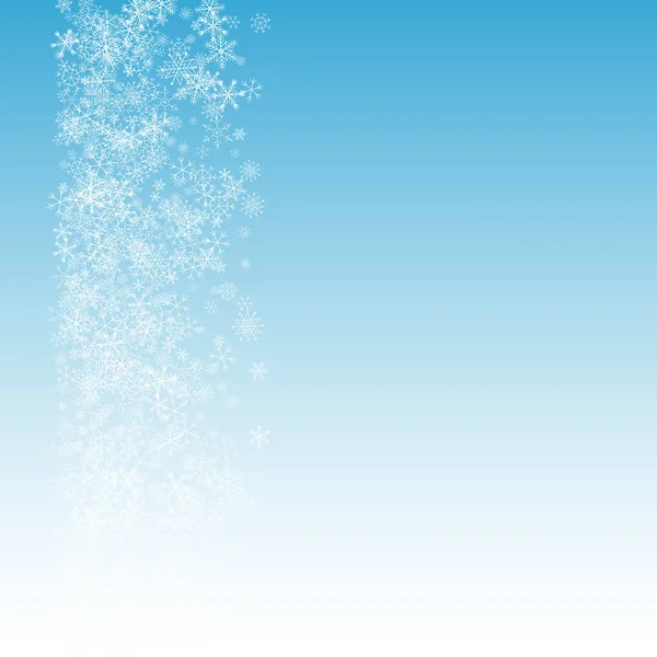 Γκρι χιονισμένο διάνυσμα μπλε φόντο. Χιόνι του ουρανού — Διανυσματικό Αρχείο