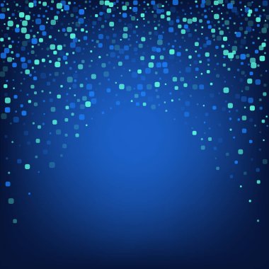 Mavi Konfeti Karnaval Mavi Vektör Arkaplanı. 