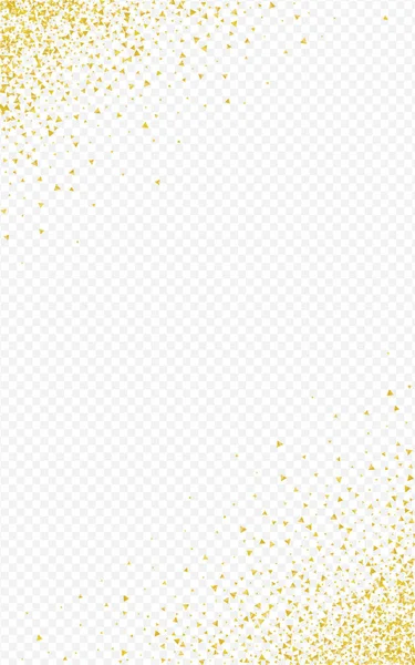 Gold Glow Falling Fondo transparente. Brillante — Vector de stock