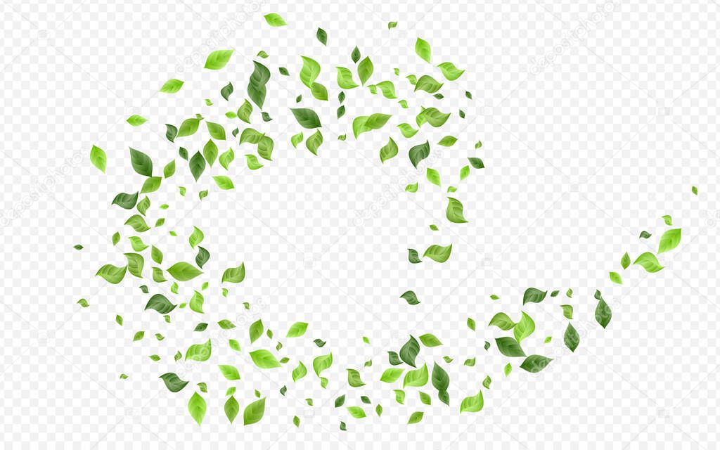 Green Greenery Wind Vector Transparent Background 