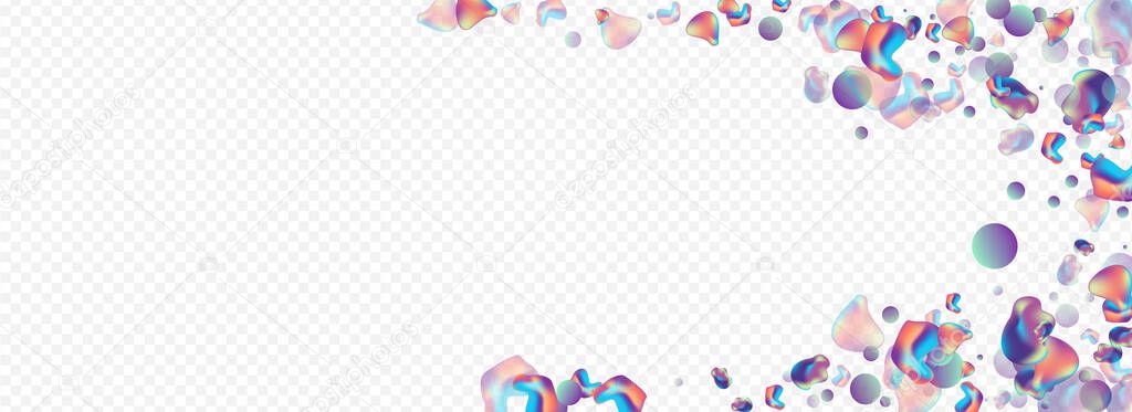 Iridescent Fluid Modern Vector Panoramic 