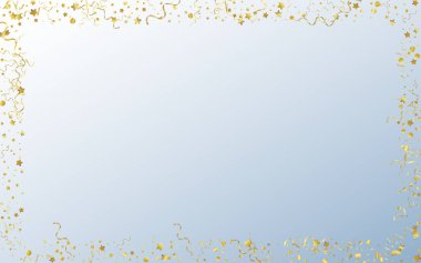 Altın Yıldız Mutlu Vektör Gri Arkaplan. 