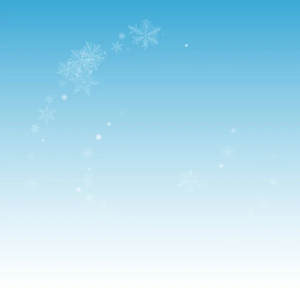 Cinza Snowfall Vector fundo azul. Natal. —  Vetores de Stock