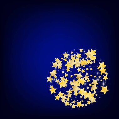 Altın Madalya Yıldız Vektörü Mavi Arkaplan. 