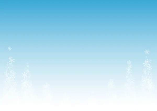 Floco de neve prateado Vector fundo azul. Xmas —  Vetores de Stock