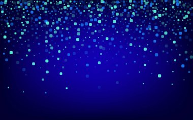 Turkuaz Rhombus Üst Mavi Vektör Arkaplanı. 